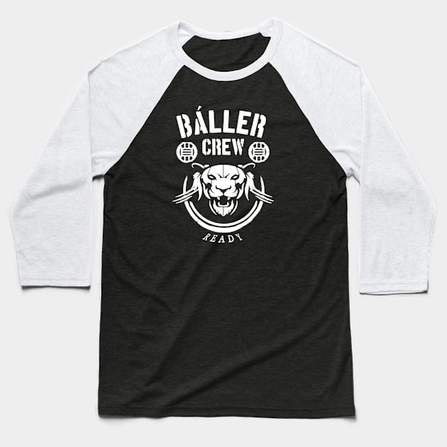 Rangers FC Bullet Club (White) Baseball T-Shirt by Sachin Gupta